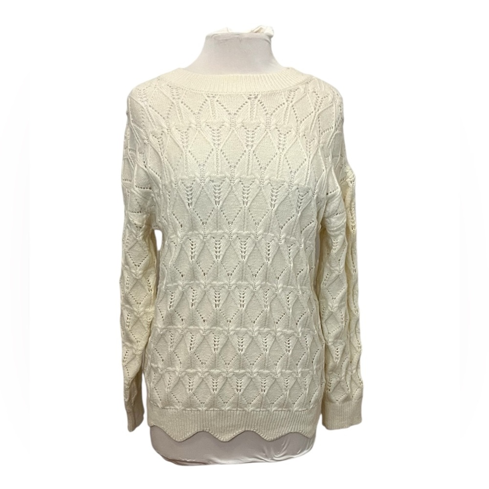 Baltic Born Scallop Hem Sweater - Large